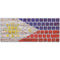 Philippines Flag Dark Wood Magic Keyboard Skin
