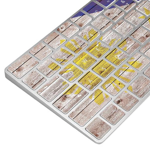 Philippines Flag Dark Wood Magic Keyboard Skin
