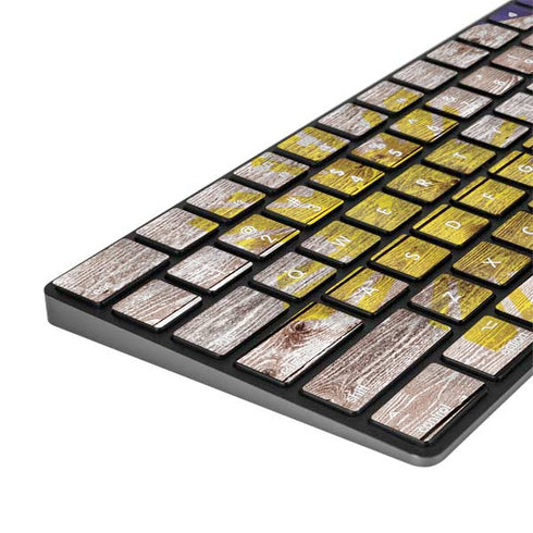 Philippines Flag Dark Wood Magic Keyboard with Numeric Keypad Skin