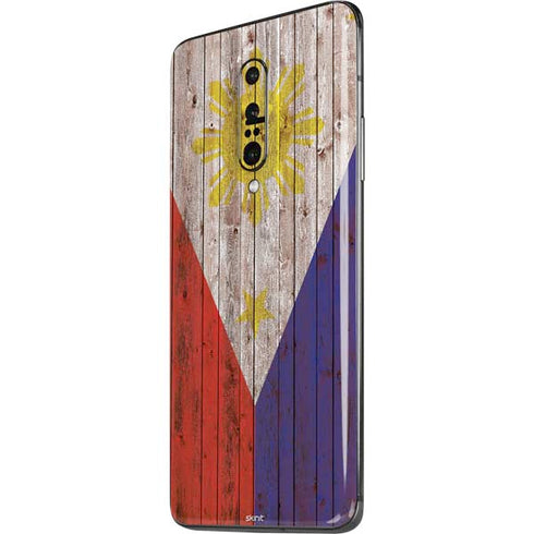 Philippines Flag Dark Wood OnePlus 7 Pro Skin