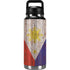 Philippines Flag Dark Wood YETI Rambler 36oz Bottle Skin