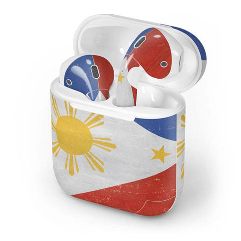 Philippines Flag Distressed Apple AirPods Skin