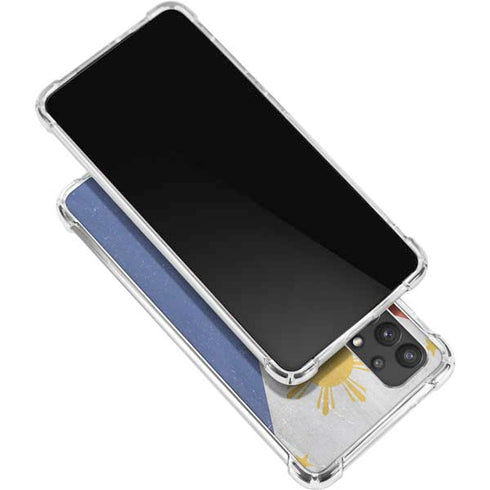 Philippines Flag Distressed Galaxy A32 5G Clear Case