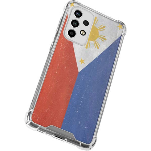 Philippines Flag Distressed Galaxy A33 5G Clear Case
