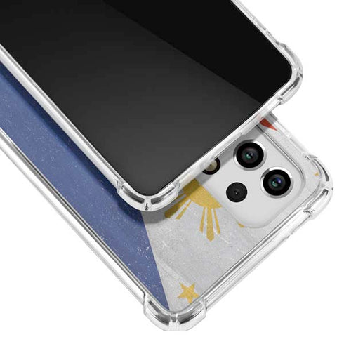 Philippines Flag Distressed Galaxy A33 5G Clear Case
