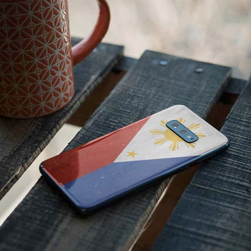 Philippines Flag Distressed Galaxy S10e Skin