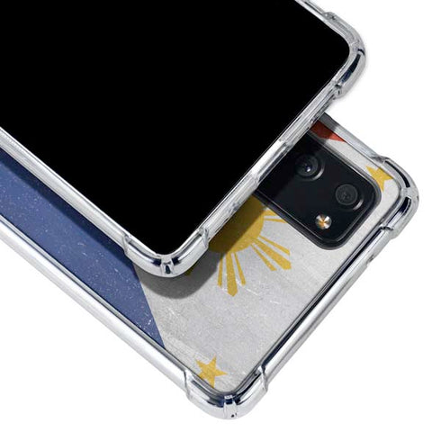 Philippines Flag Distressed Galaxy S20 FE Clear Case