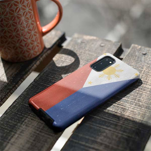 Philippines Flag Distressed Galaxy S20 Pro Case