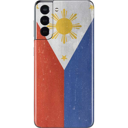 Philippines Flag Distressed Galaxy S21 5G Skin