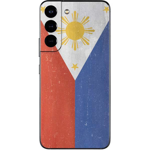 Philippines Flag Distressed Galaxy S22 Skin
