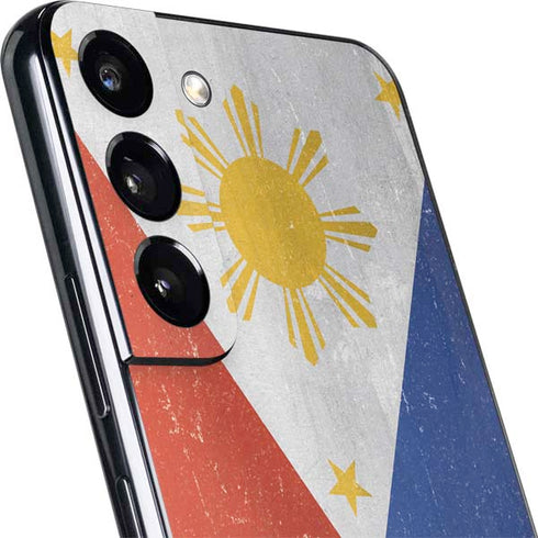 Philippines Flag Distressed Galaxy S22 Skin
