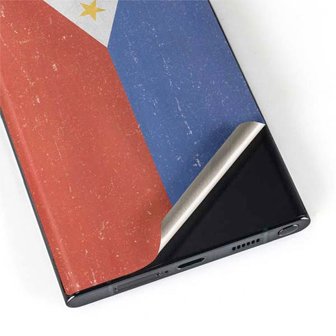 Philippines Flag Distressed Galaxy S22 Ultra Skin