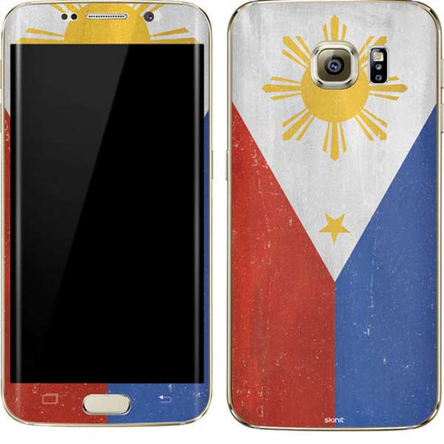 Philippines Flag Distressed Galaxy S7 Edge Skin
