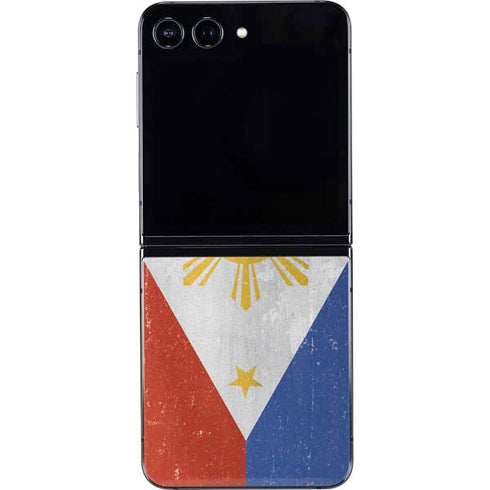 Philippines Flag Distressed Galaxy Z Flip5 5G Skin
