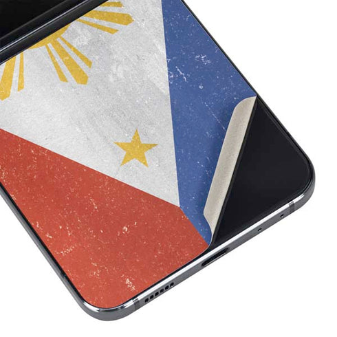 Philippines Flag Distressed Galaxy Z Flip5 5G Skin