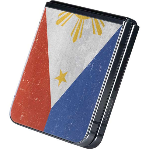 Philippines Flag Distressed Galaxy Z Flip5 5G Skin