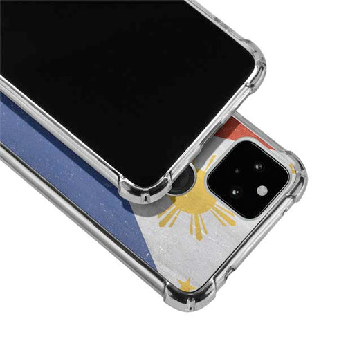 Philippines Flag Distressed Google Pixel 4a 5G Clear Case
