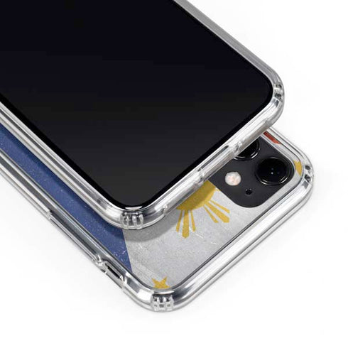 Philippines Flag Distressed iPhone 11 Clear Case