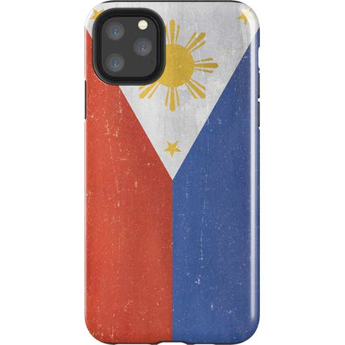 Philippines Flag Distressed iPhone 11 Pro Max Impact Case