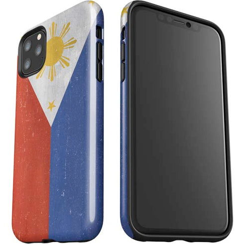 Philippines Flag Distressed iPhone 11 Pro Max Impact Case
