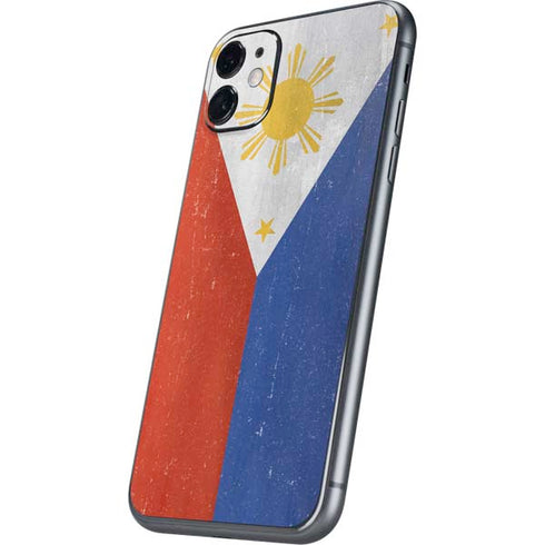 Philippines Flag Distressed iPhone 11 Skin