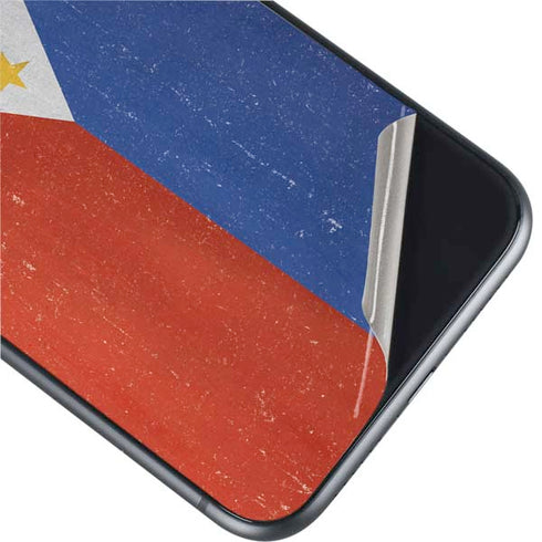 Philippines Flag Distressed iPhone 11 Skin