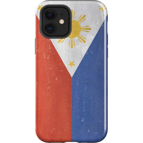 Philippines Flag Distressed iPhone 12 Impact Case