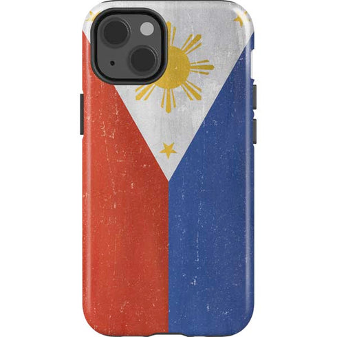 Philippines Flag Distressed iPhone 13 Impact Case