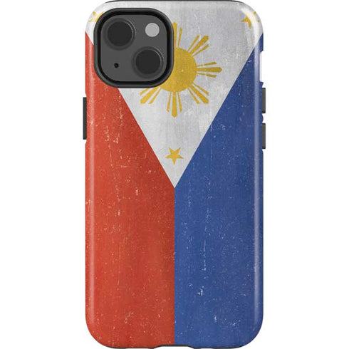 Philippines Flag Distressed iPhone 15 Impact Case