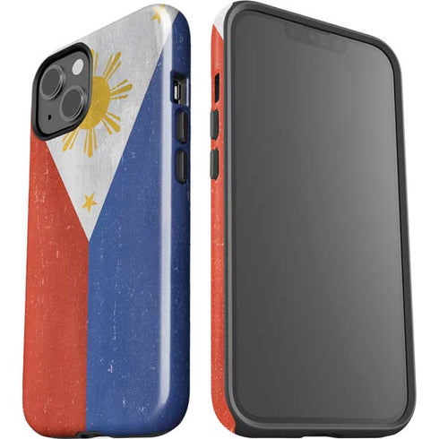 Philippines Flag Distressed iPhone 15 Impact Case