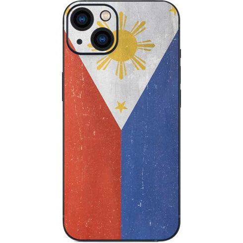 Philippines Flag Distressed iPhone 14 Plus Skin