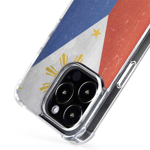 Philippines Flag Distressed iPhone 15 Pro Max MagSafe Case