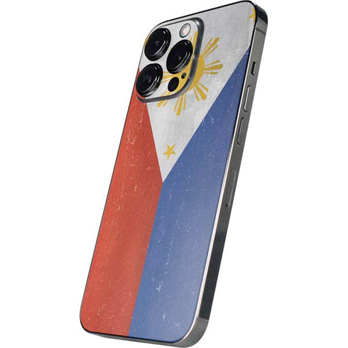 Philippines Flag Distressed iPhone 14 Pro Max Skin