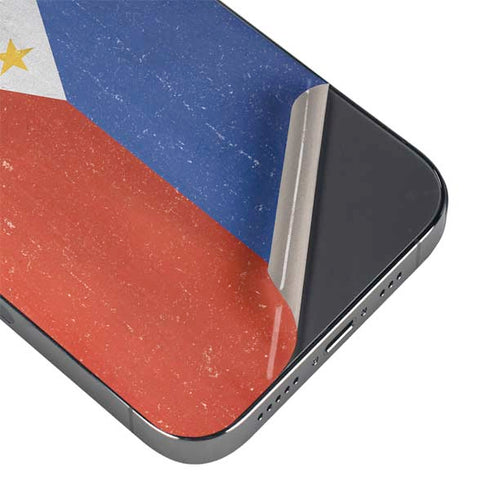 Philippines Flag Distressed iPhone 14 Pro Max Skin