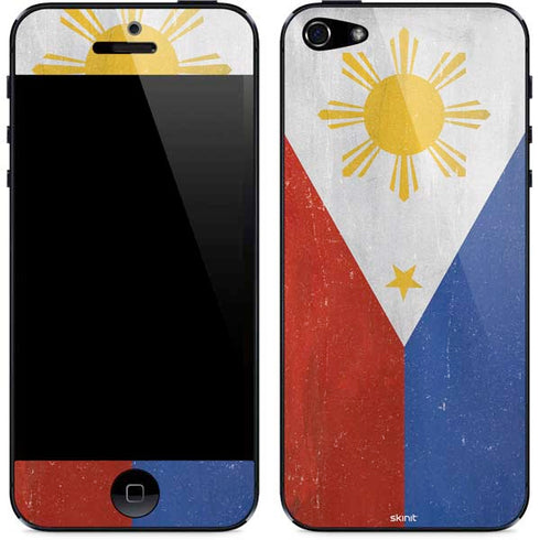 Philippines Flag Distressed iPhone 5/5s/5SE Skin