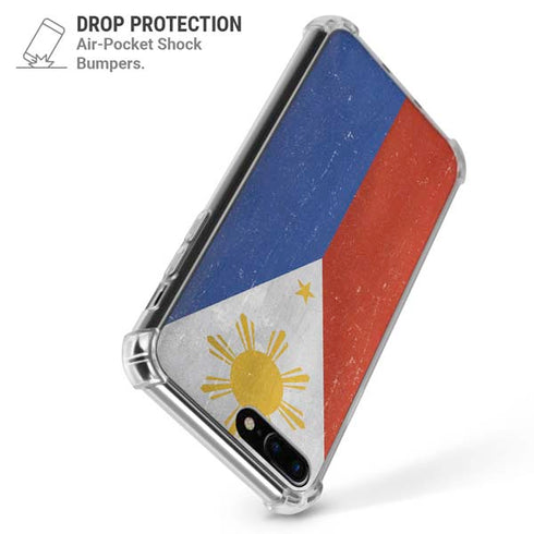 Philippines Flag Distressed iPhone 7/8 Plus Clear Case