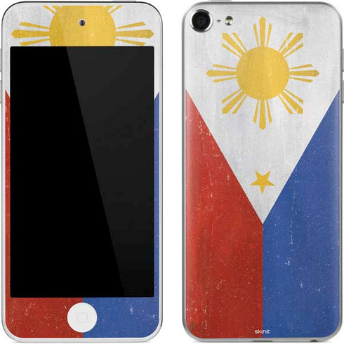 Philippines Flag Distressed Apple iPod Skin