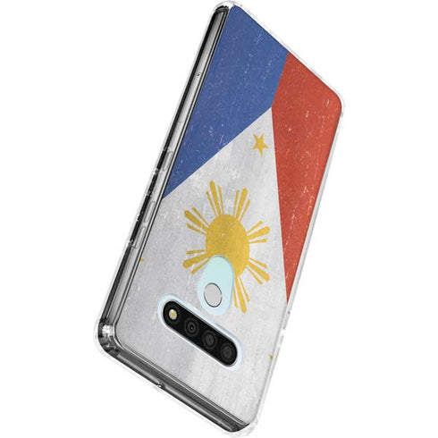 Philippines Flag Distressed LG Stylo 6 Clear Case