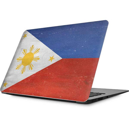 Philippines Flag Distressed Apple MacBook Skin