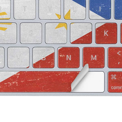 Philippines Flag Distressed Magic Keyboard Skin