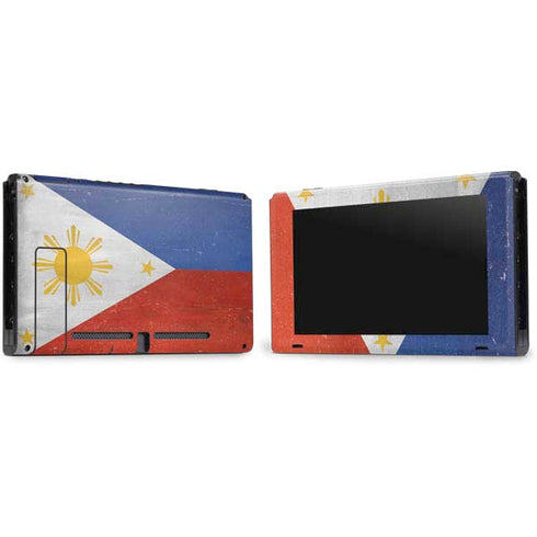 Philippines Flag Distressed Nintendo Switch Bundle Skin