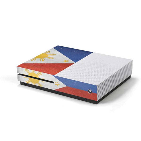 Philippines Flag Distressed Xbox One S Console Skin