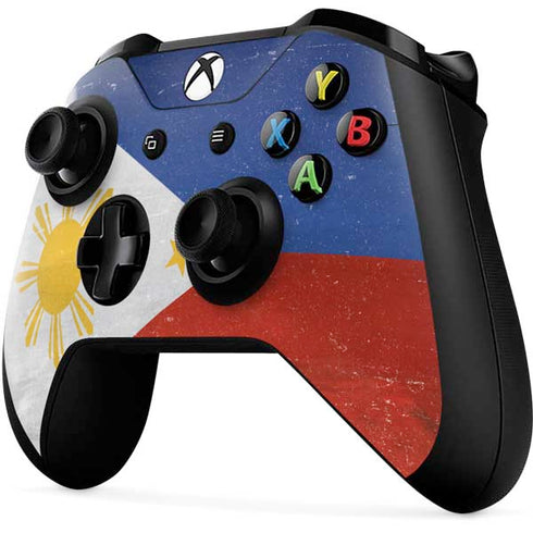 Philippines Flag Distressed Xbox One X Controller Skin
