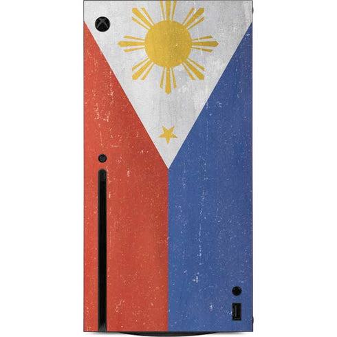Philippines Flag Distressed Xbox Series X Console Skin