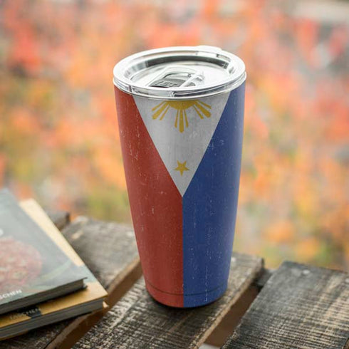 Philippines Flag Distressed Yeti 20oz Tumbler Skin