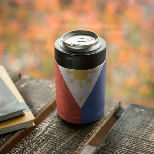 Philippines Flag Distressed Yeti Colster Can Insulator Skin