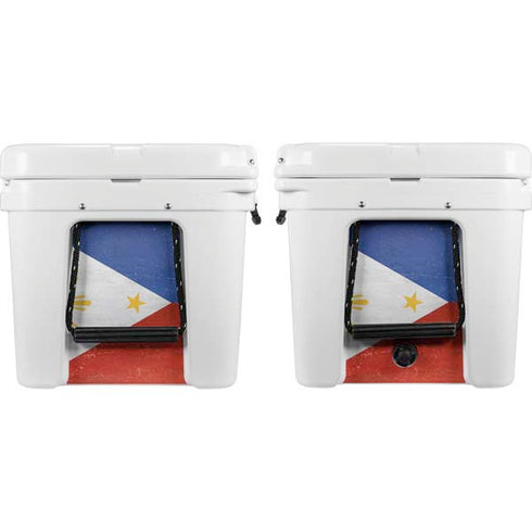 Philippines Flag Distressed YETI Tundra 65 Hard Cooler Skin