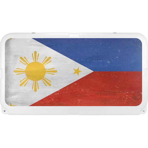 Philippines Flag Distressed YETI Tundra 75 Hard Cooler Skin