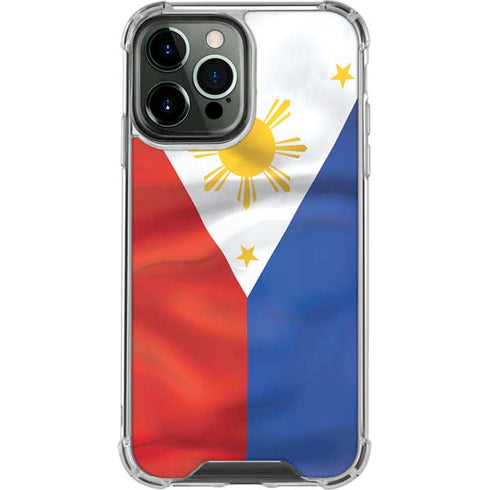 Philippines Flag iPhone 13 Pro Max Clear Case