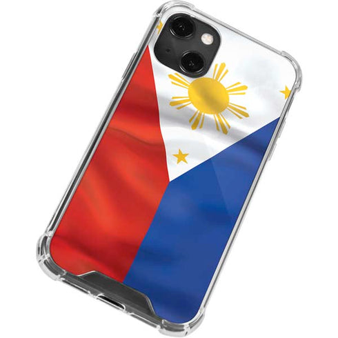 Philippines Flag iPhone 14 Plus Clear Case